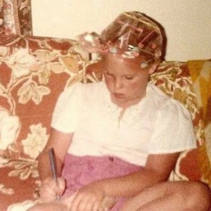 Amy as a young writer...